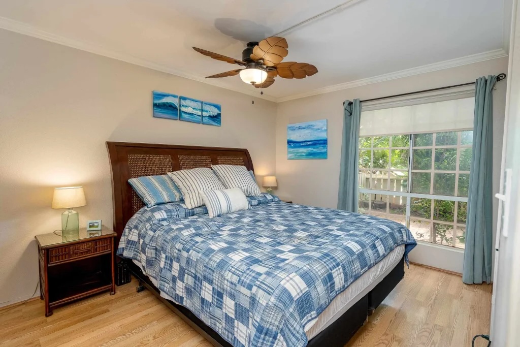Bedroom inside 140 Uwapo Rd 26-103 Kihei Villages condo in North Kihei Maui