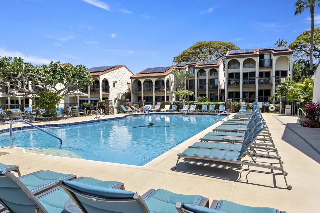 Living area inside Maui Hill Unit 100 condo for sale in Kihei