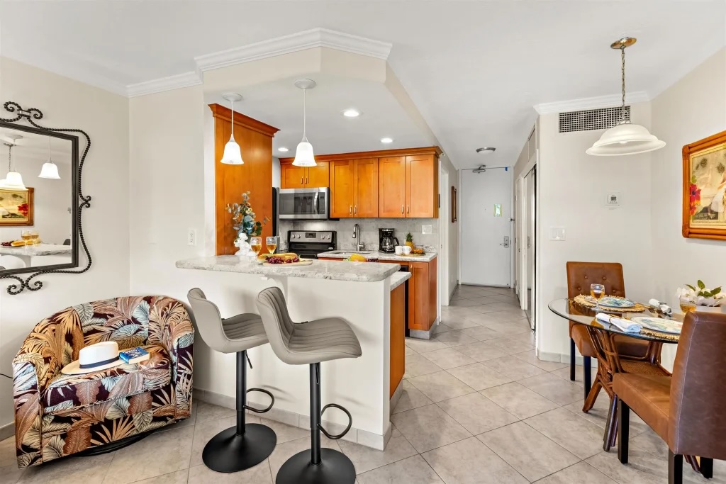 Mountain views from unit 430 at Lahaina Shores