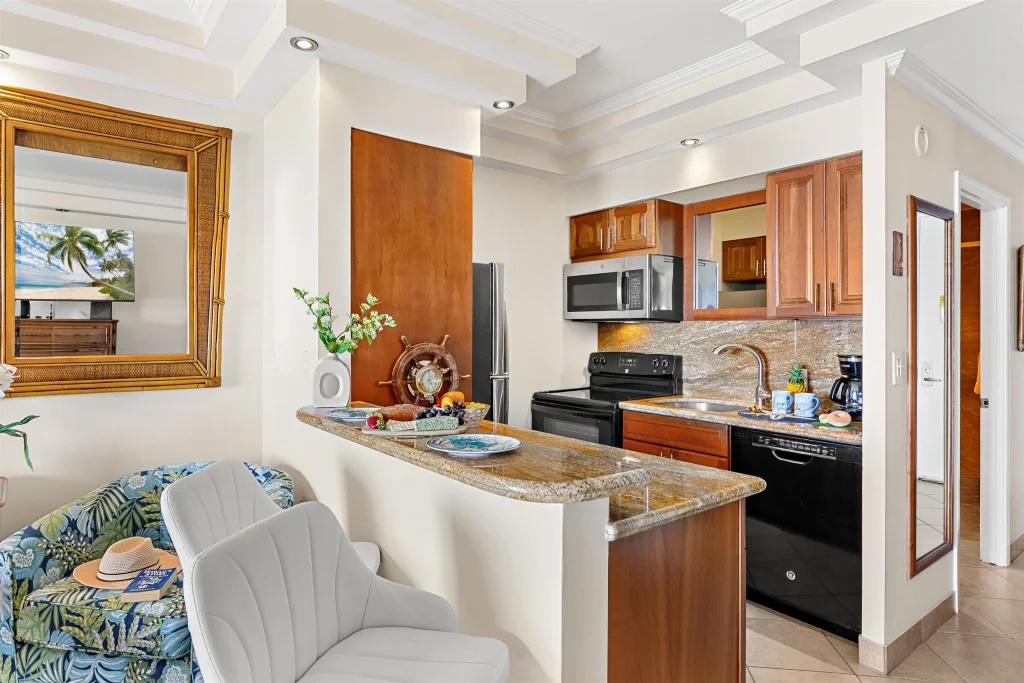 Beachfront pool and resort amenities at Lahaina Shores on Front Street in Lahaina