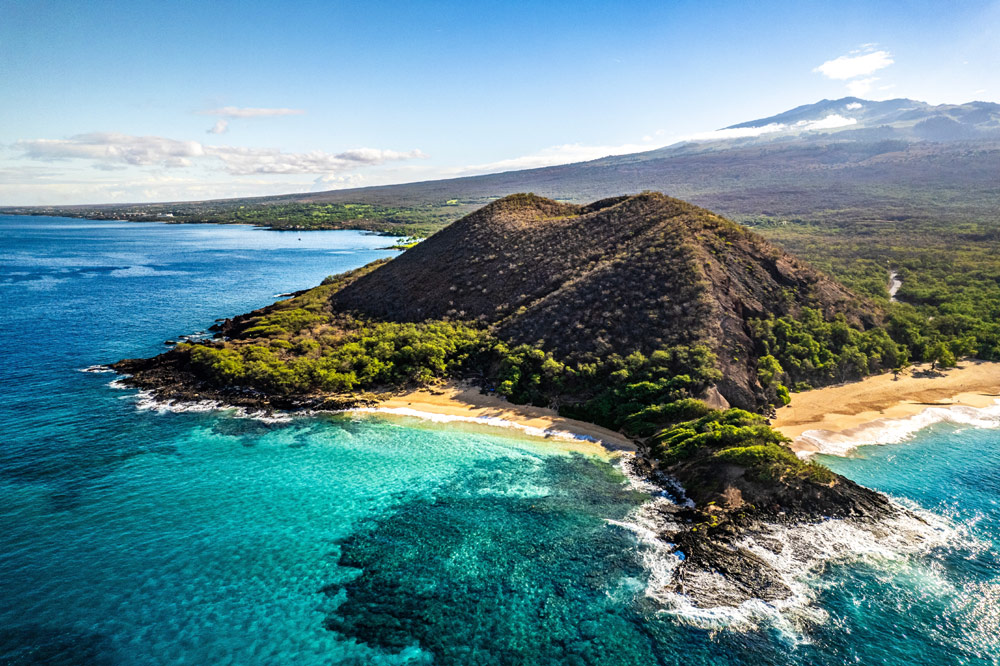 Little Beach in Makena Maui seen from above